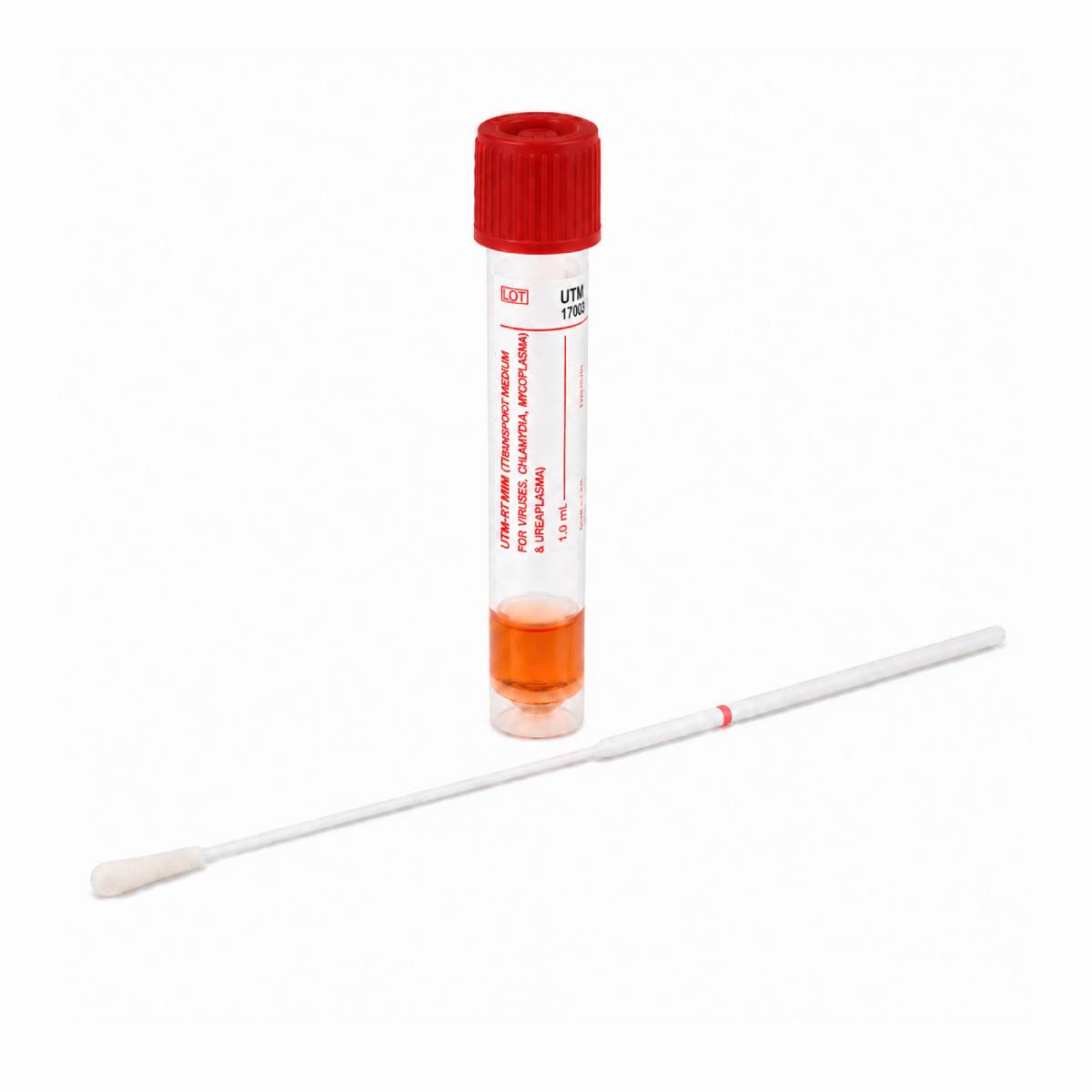 KIT UTM con hisopo flocado punta mini flexible