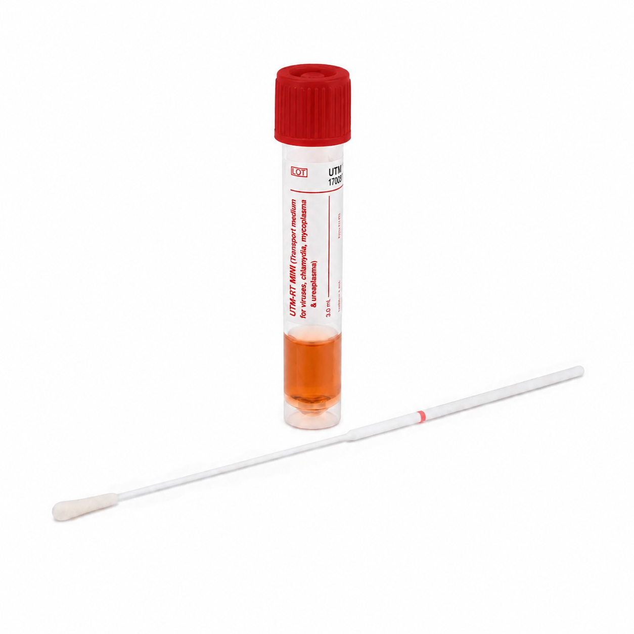 KIT UTM con hisopo flocado punta mini flexible