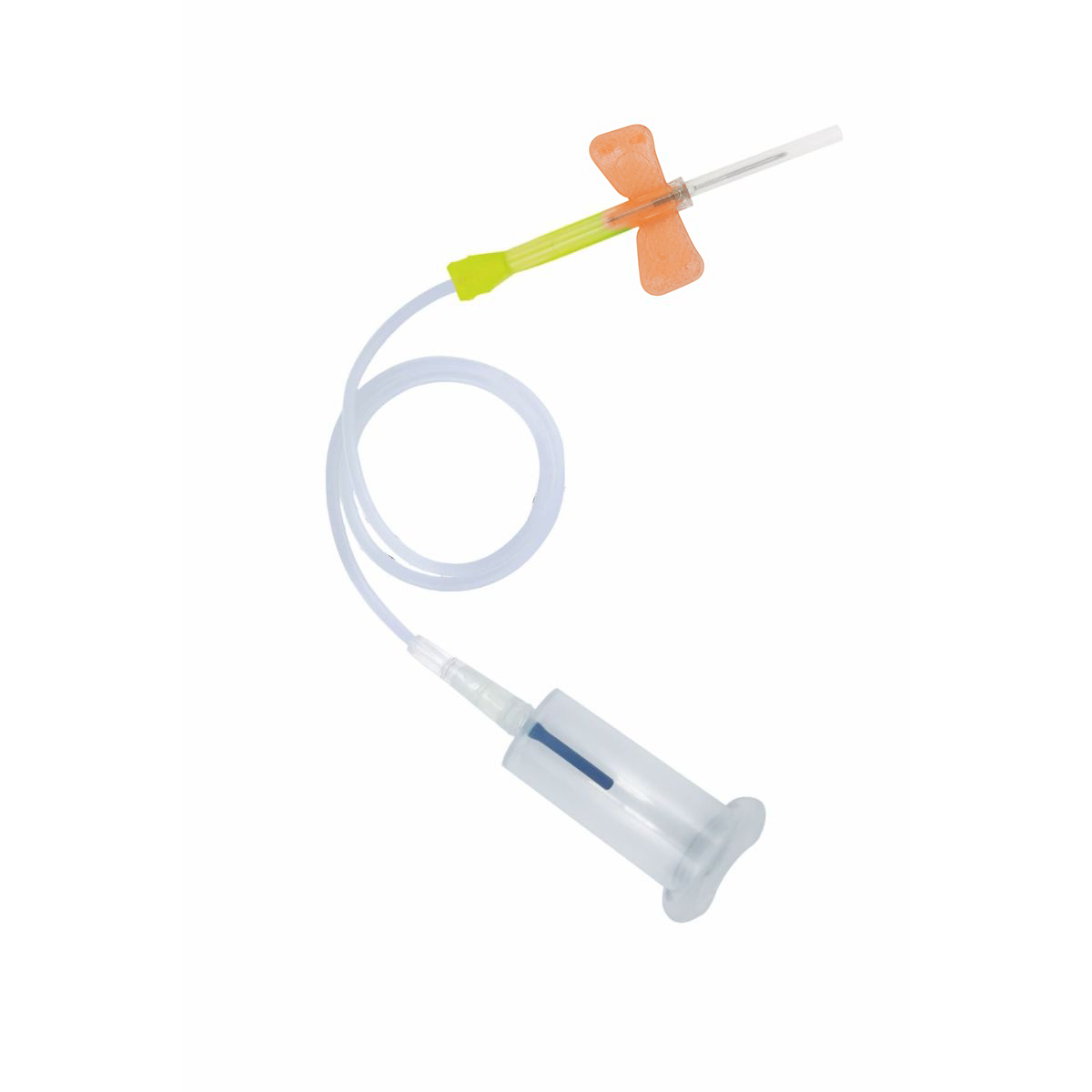 Aguja mariposa con holder y sistema de seguridad