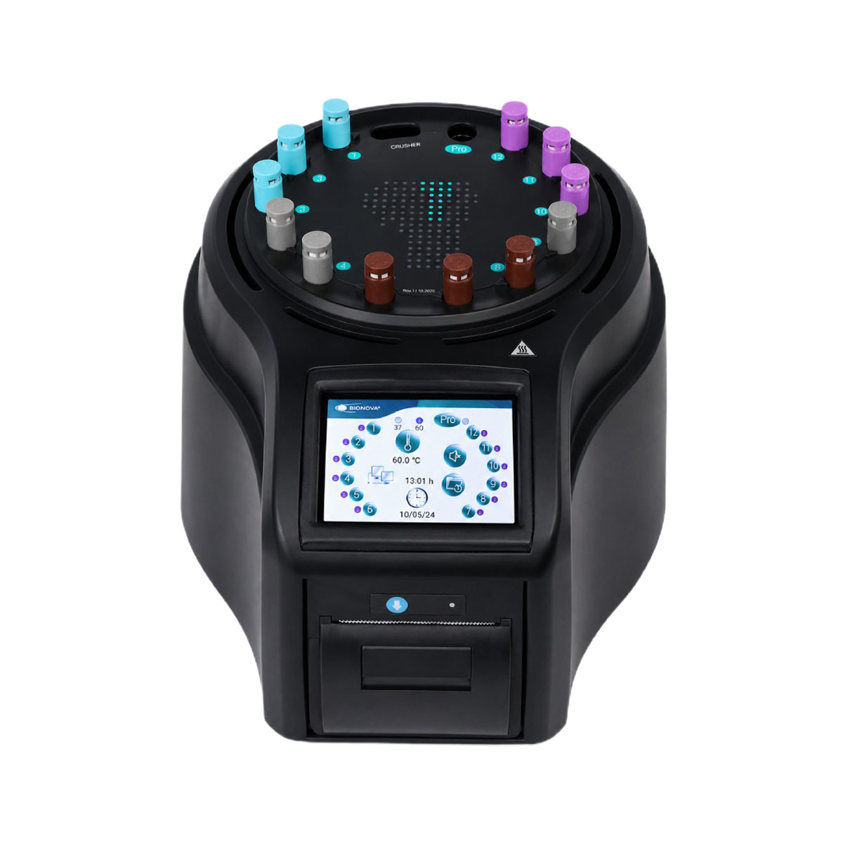 Incubadora Auto-lectora de 12 + 1 posiciones con pantalla LCD e impresora