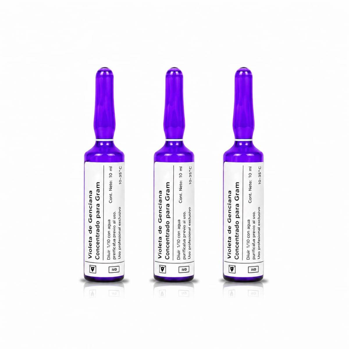 Violeta de genciana ampollas